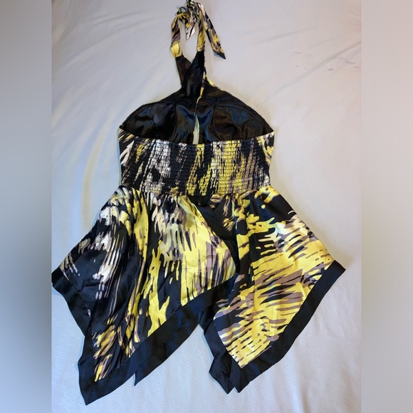 Multi-Colored bebe size M Halter Top - Picture 5 of 7